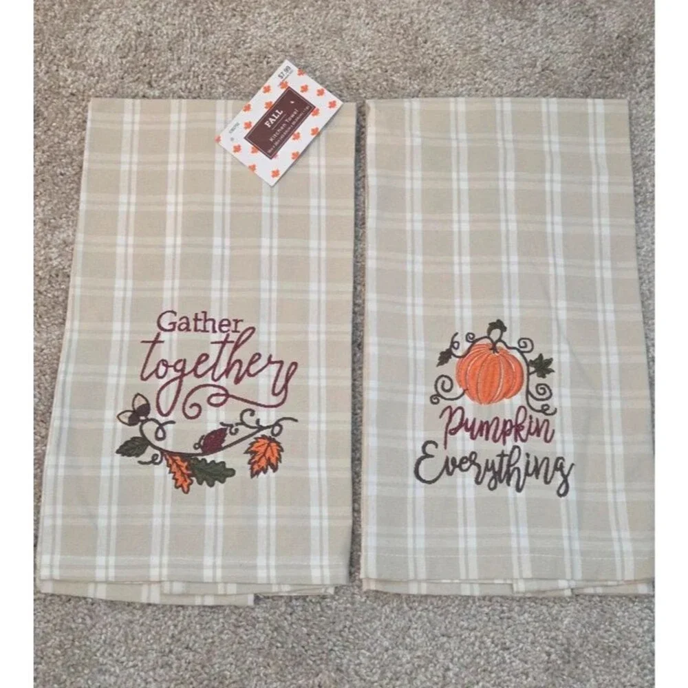 Fall collection of kitchen towels